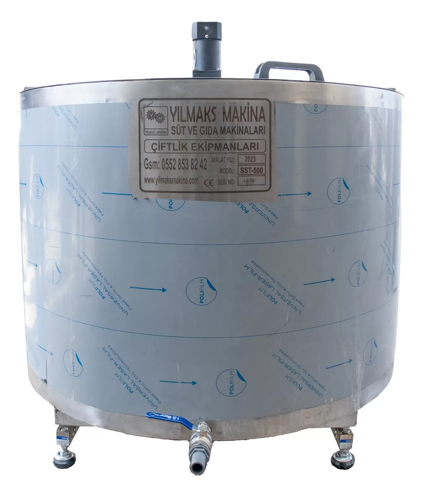 500 Lt Süt Soğutma Tankı