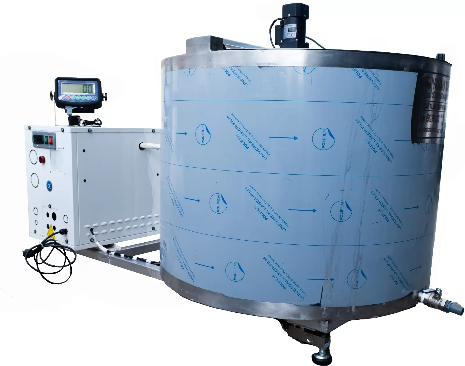 1 Ton Süt Soğutma Tankı